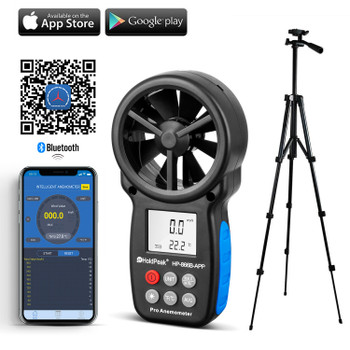 Digital Anemometer, Handheld APP Data Support Wind Speed Meter Digital Anemometer, Handheld APP Data Support Wind Speed Meter