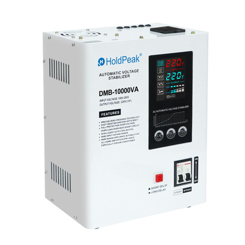 DMB-10KVA  Single-phase relay-type voltage stabiliser, 10 kVA, wide voltage input, wall-mounted, for industrial and commercial high-power loads