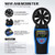 HOLDPEAK Digital Anemometer Handheld Color Screen HP-8805-WM Wind Speed Meter for Altitude and hpa
