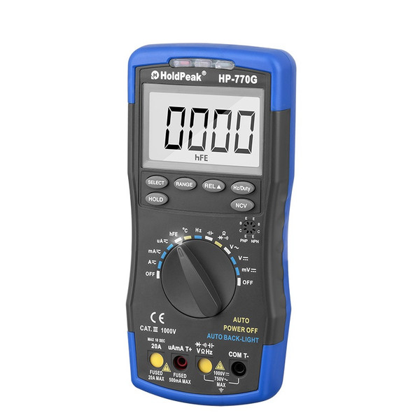 Digital Multimeter, DC AC Voltage Temperature