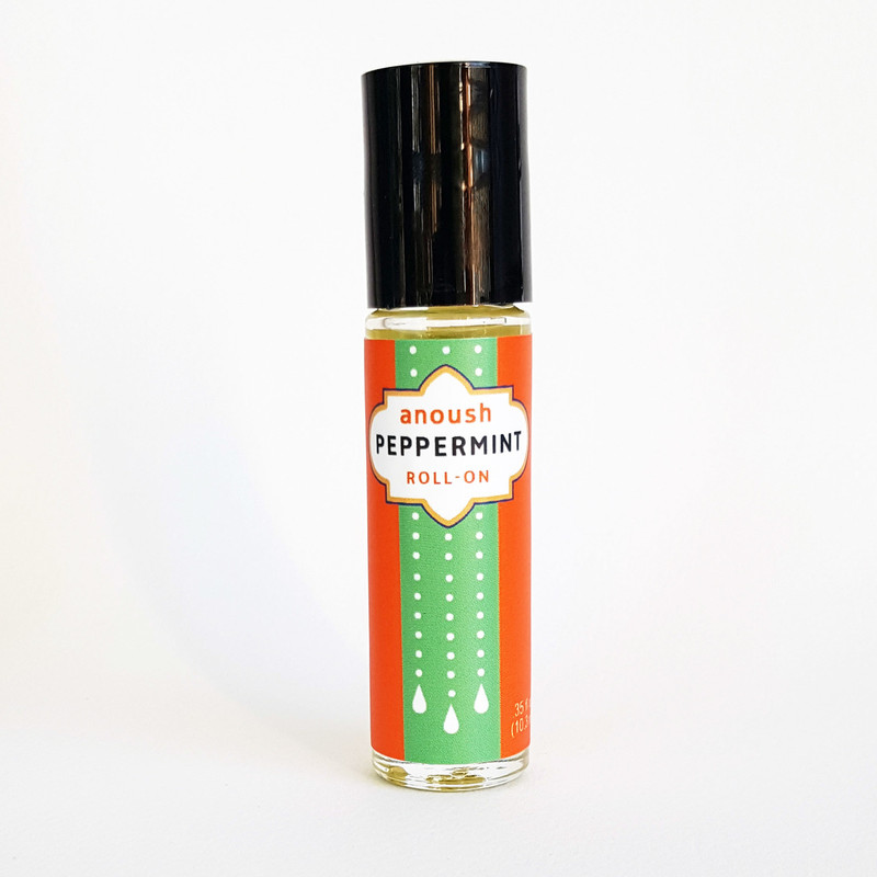 Peppermint essential oil roll-on