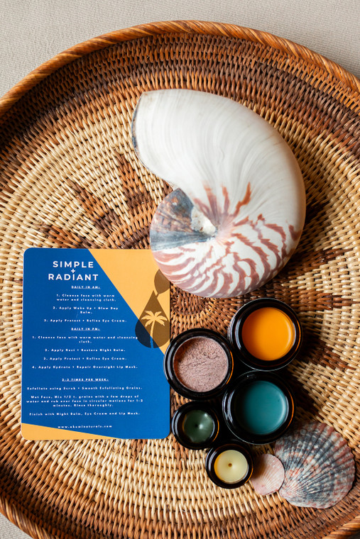 Simple + Radiant kit with description card