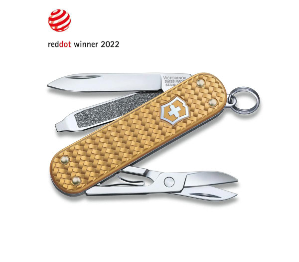 Victorinox Classic Precious Alox Brass Gold - Lommekniv 0.6221.408G 