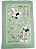 Disney Dish Towel - Kitchen Cloth 2 Piece Set(Mickey Mouse Green)