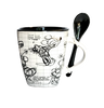 Disney Mickey Mouse Drawing Sketch 11oz Mug With Spoon