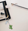 Cactus Keychain - Silver 3D Sparkling Charm Rhinestones Fashionable Stylish Metal Alloy Durable Key Ring Bling Crystal Jewelry Accessory with Clasp