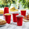 Red Party Cups  16 oz Disposable Plastic Cups | Sturdy & Durable for Events, BBQs, and Parties
