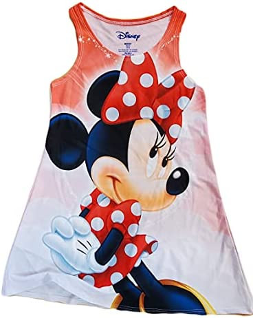 white christmas dresses MINNIE MOUSE dress in Pink with White Trimming – LoverDovers main image 0
