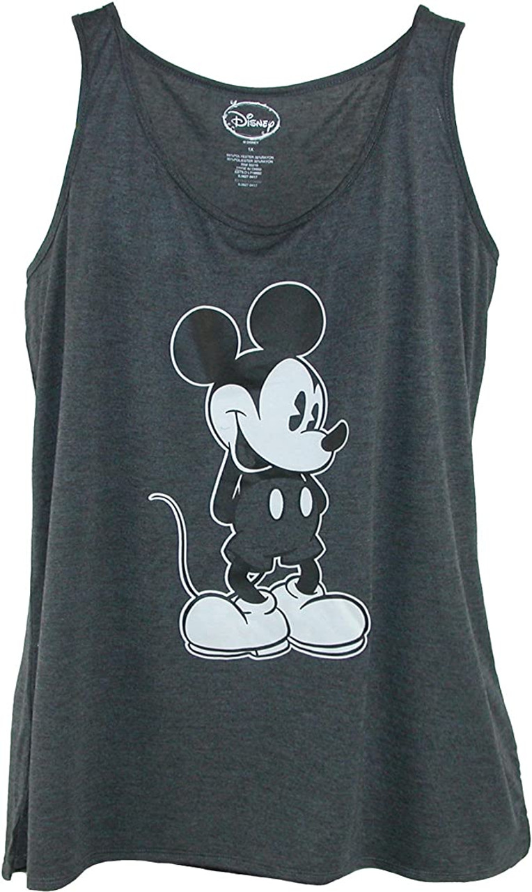 Mickey Mouse Black Tank Top Adult Small  Black tank tops, Black tank, Tank  tops