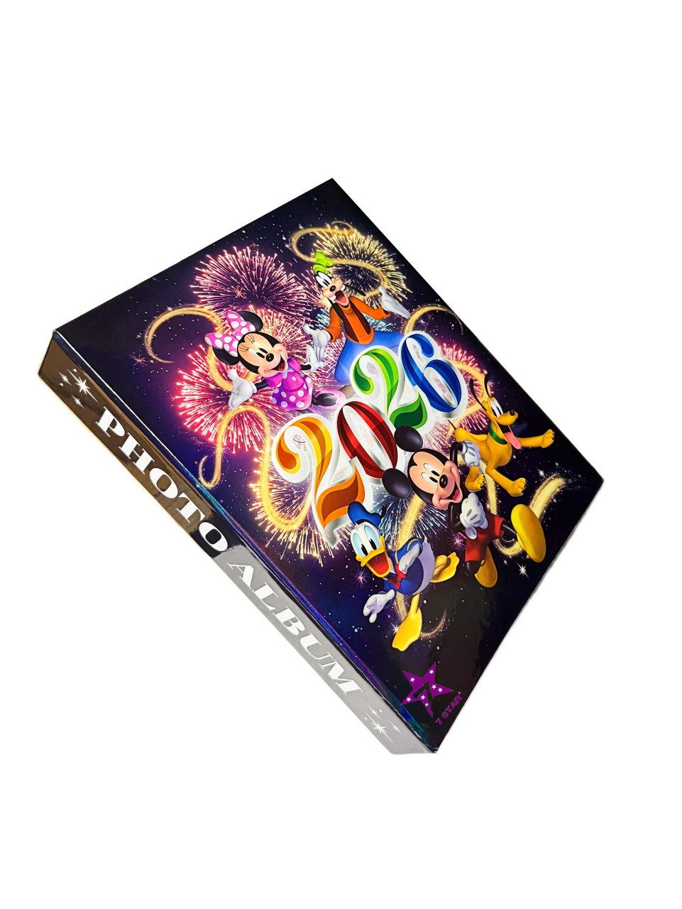 Disney Photo Album 2026 Fireworks – Holds 100 Photos 4x6 Keepsake Book