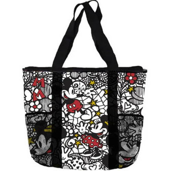 Disney Mickey & Minnie Mouse Lace Mesh Tote Bag Disney Mickey & Minnie Mouse Lace Mesh Tote Bag