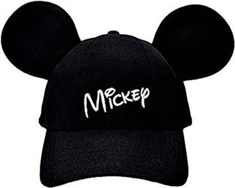 Disney Mickey Mouse Character Baseball Hat - Black Disney Mickey Mouse Character Baseball Hat - Black