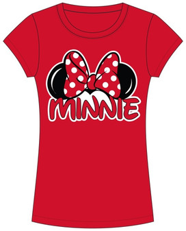 Disney Minnie Mouse Fashion T Shirt For Women - Junior Cut Disney Minnie Mouse Fashion T Shirt For Women - Junior Cut