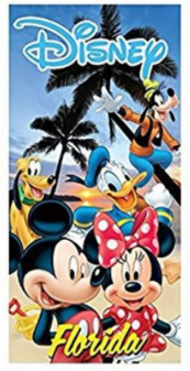 Disney Fun in The Sun Mickey Minnie Goofy Donald Pluto Beach Towel 28 in X 58 Disney Fun in The Sun Mickey Minnie Goofy Donald Pluto Beach Towel 28 in X 58