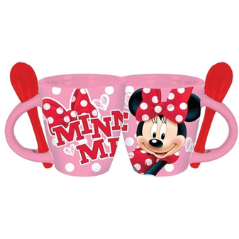 Disney Minnie Me Espresso Mug with Spoon in Pink – Adorable ceramic espresso cup featuring Minnie Mouse’s iconic bow design, compact size, and matching spoon, perfect for coffee lovers and Disney fans.