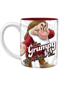Disney I'm Grumpy Don't Bother Me 14oz Relief Ceramic Mug, Multicolored Disney I'm Grumpy Don't Bother Me 14oz Relief Ceramic Mug, Multicolored