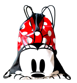 Disney Minnie Mouse Face Drawstring Bag Backpack | 7 Star Market Place Disney Minnie Mouse Face Drawstring Bag Backpack | 7 Star Market Place