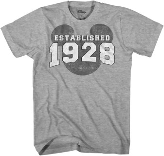 Disney Mickey Mouse 1928 Vintage Classic Men's T-Shirt Disney Mickey Mouse 1928 Vintage Classic Men's T-Shirt