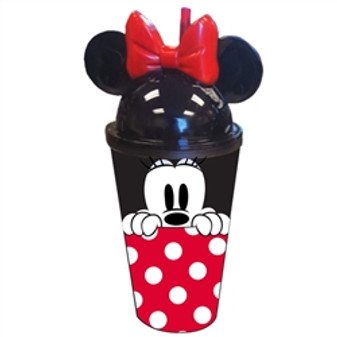 Disney Minnie Mouse Polka Dot Ears Tumbler, 16 Ounce Disney Minnie Mouse Polka Dot Ears Tumbler, 16 Ounce