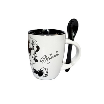 Mickey and Minnie Mouse Sketch Espresso Cup with Spoon – Ceramic cup featuring a charming sketch design of Mickey and Minnie, paired with a matching spoon, perfect for Disney fans and coffee lovers Mickey and Minnie Mouse Sketch Espresso Cup with Spoon – Ceramic cup featuring a charming sketch design of Mickey and Minnie, paired with a matching spoon, perfect for Disney fans and coffee lovers