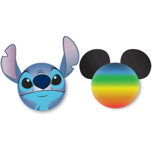 Disney Stitch Face & Mickey Rainbow Antenna Topper – Car Decoration