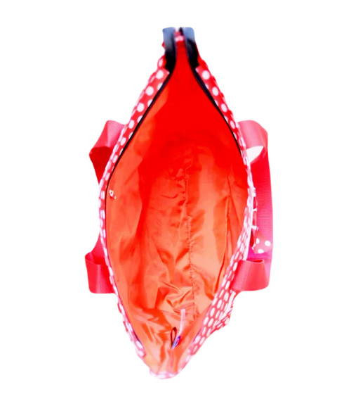 Disney Mickey and Minnie Mouse Polka Dot Travel Tote Bag