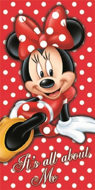 Disney All About Me Minnie Beach Towel (Florida Namedrop)
