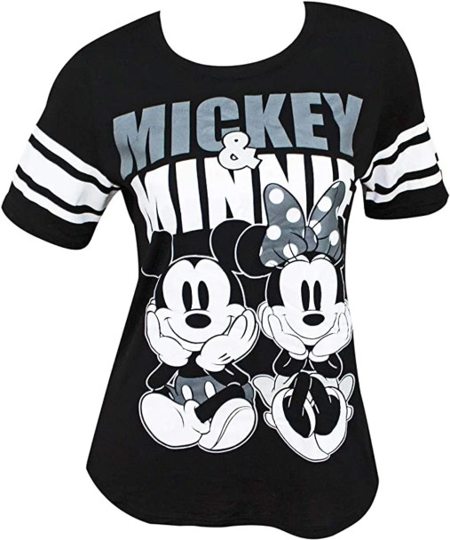 Disney Mickey and Minnie Mouse - Women's Football T Shirt