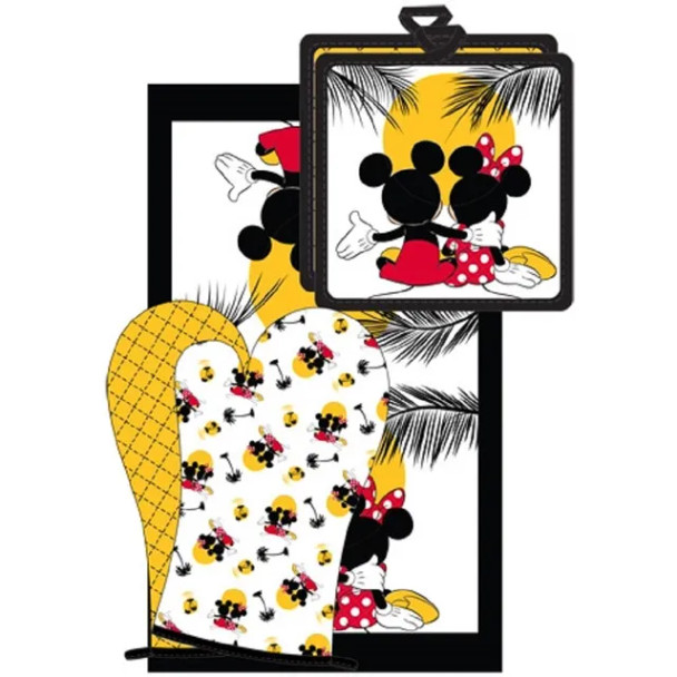 Disney Sunset Design Mickey & Minnie Mouse Kitchen Towel Set 3pc