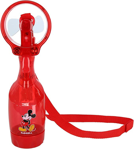 Disney Mickey Mouse Red Personal Misting Fan, Red