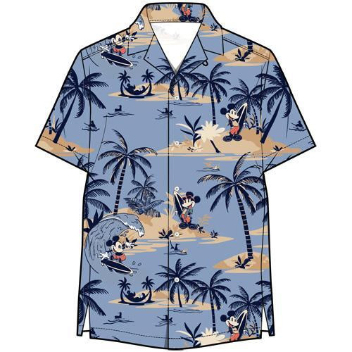 Disney Big Wave Mickey Button Down Shirt
