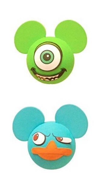 Disney Monsters Inc Mike and Agent Perry Antenna Toppers