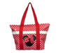 Disney Mickey and Minnie Mouse Polka Dot Travel Tote Bag Disney Mickey and Minnie Mouse Polka Dot Travel Tote Bag