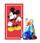 Disney Mickey Mouse Classic Beach Towel in Red with Drawstring Bag (Non Florida) Disney Mickey Mouse Classic Beach Towel in Red with Drawstring Bag (Non Florida)