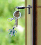 Aqua79  Green Sea Turtle Keychain - Silver 3D Sparkling Charm Rhinestones Fashionable Stylish Metal Alloy Durable Key Ring Bling Crystal Jewelry Accessory, Clasp For Key Chain, Purse, Backpack, Handbag