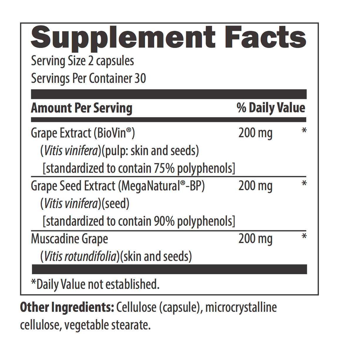 Grape Seed Supreme (60 veg capsules) Chesapeake Natural Health Center