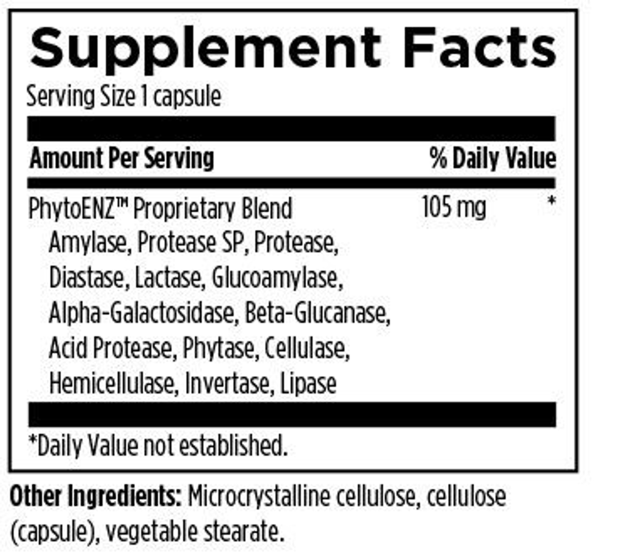 Plant Enzyme Digestive Formula (90 capsules) Chesapeake Natural