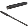 A self-defense expandable steel baton made of the highest-quality steel to deliver a damaging blow to an attacker. Comes with hand clip on carry pouch.  Available in Black only.  21" or 16" lengths available.