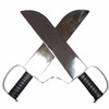 Chrome finished steel blades with brown leather wrapped handles these awesome kung fu weapons are a must for an Wing Chun enthusiast, high quality and durability means you're sure to be enjoying these swords for years to come!