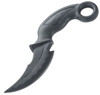 Karambits are fixed-blade knives that are perfect for hooking and slashing Blade 12.5cm Total length 23.75cm. The hilt features raised plastic "webbing" for added grip, making this perfect for practicing self-defense
