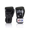 Fairtex BGV-1 gloves have multiple layers of high-density foam padding. Designed with a unique contoured and tight-fit hand compartment, these gloves offer a secure and snug fit- using premium top-grain cowhide quality leather that is built to last.