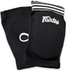 Fairtex EBE1 Fabric Elbow Pads made from durable polyester with high-density foam padding and a secure fit. Sold as a pair for MMA, Muay Thai, sparring and combat sports training.