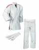 Adidas judo uniform, blue judo gi, white judo gi, single weave gi, judo gi 120cm 170cm, kids grappling uniform, kids BJJ uniform, adult judo gi, durable judo gi, training judo uniform, cotton poly gi, reinforced judo gi, Adidas martial arts uniform, competition judo gi, breathable judo gi, judo gear NZ