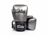 Experience elite performance with the Fairtex BGV1C-PLUS Boxing Gloves in exclusive Gun Metallic. Featuring premium microfiber construction, high-flex foam padding and an ergonomic fit, these gloves are built for serious training.