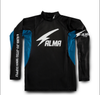 ALMA rash guard, ALMA THUNDER rash guard, BJJ rash guard, no gi rash guard, No-Gi BJJ rash guard, Japanese rash guard, MMA rash guard, grappling rash guard, long sleeve rash guard, BJJ training rash guard