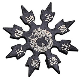 Soft rubber training ninja star. Suitable for kids to train with. Available in a variety of different designs.