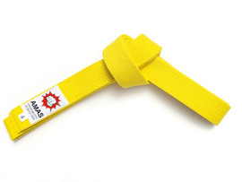 Standard yellow belt suitable for any type of martial arts training.  Available in a full range of sizes.