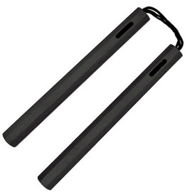 These Black Octagonal Nunchaku are as traditional as it gets, the rope cord gives you great control, precise movement and a quiet, smooth swinging motion.  Available in 12' or 14'
