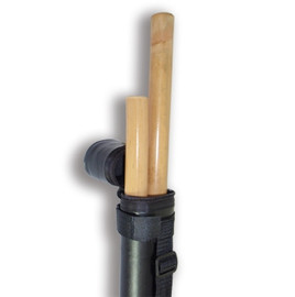 Hard PVC Kali Escrima Stick Carry Case in black, designed to protect and transport up to two Kali Escrima sticks. Durable construction with a convenient shoulder strap.