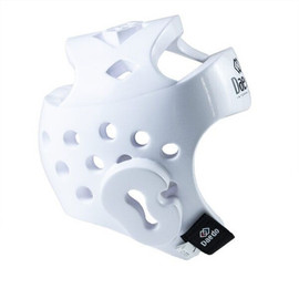 Shop Daedo WT-Approved Foam Headgear for Taekwondo. Lightweight, shock-absorbing protection with excellent visibility. Available in  blue & white. Sizes XS–L. Ideal for sparring and competition.